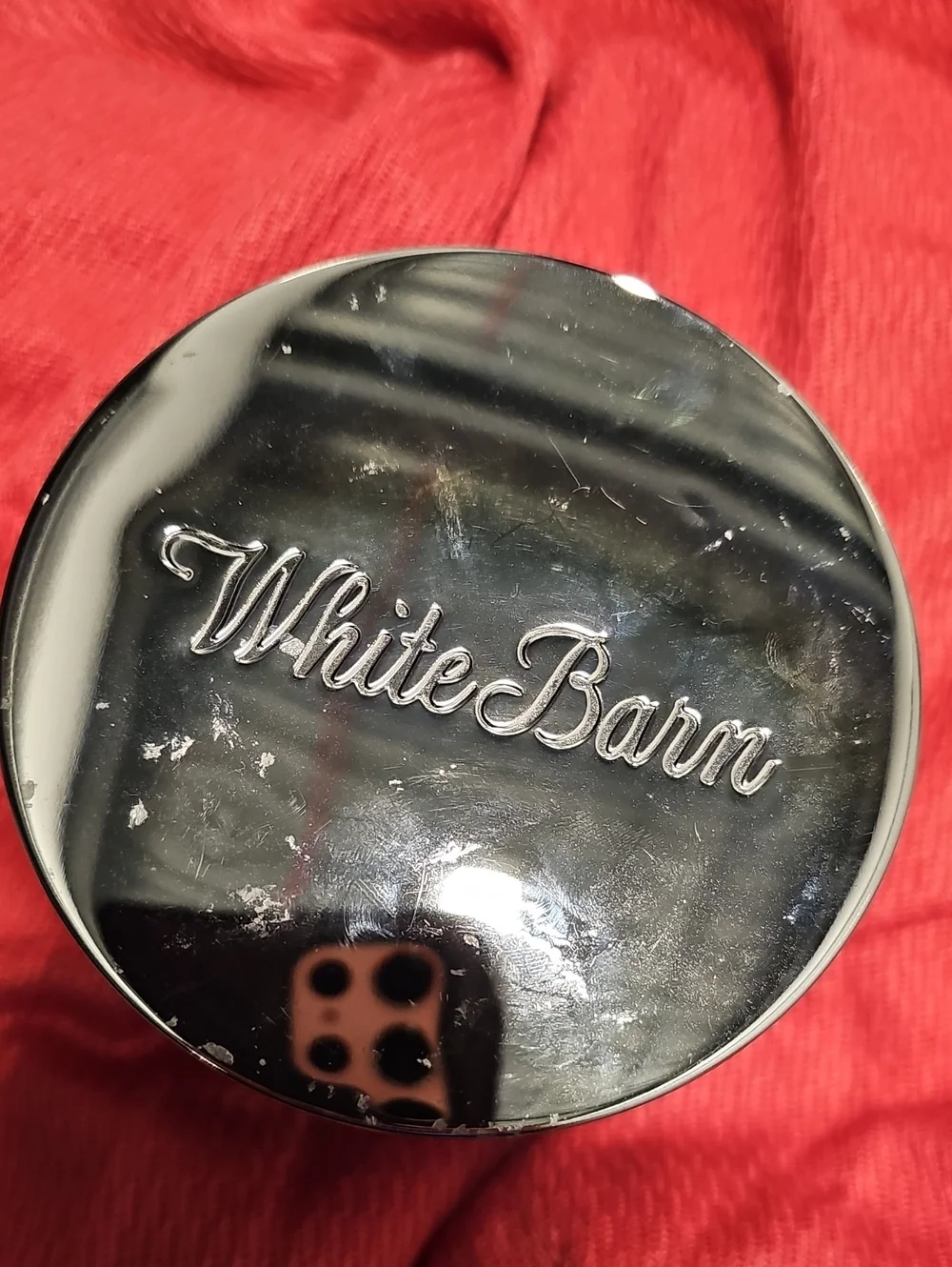 White Barn Bath & Body Works Raspberry Thumbprint 3-Wick Candle NWT - Picture 2 of 4